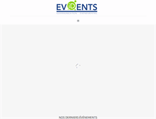 Tablet Screenshot of evidents.fr